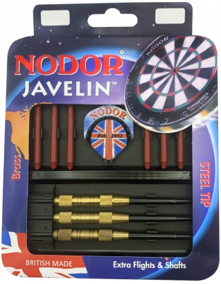 Набор из дротиков Nodor Javelin Brass steeltip 20gr и аксессуаров