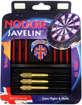 Набор из дротиков Nodor Javelin Brass steeltip 24gr и аксессуаров