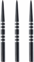 Запасные стальные иглы Winmau Re-Grooved Points (Black)