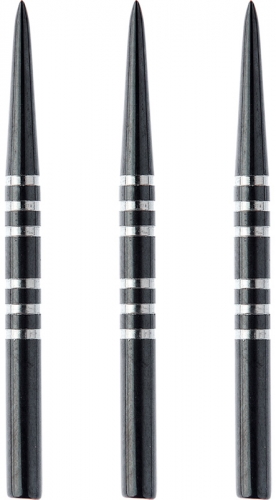 Запасные стальные иглы Winmau Re-Grooved Points (Black)