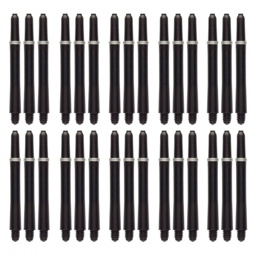 Хвостовики для дротиков 10 комплектов Winmau Nylon с колечками Medium — черные